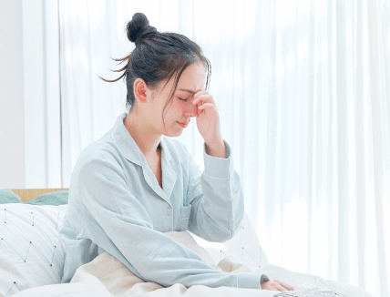 眠りが浅い、血行が悪く疲労や倦怠感がある